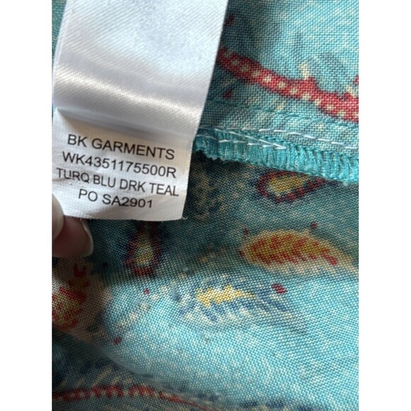 Band of the Free Floral Surplice Neckline Wrap Maxi Dress Women’s Size Medium - Picture 9 of 11